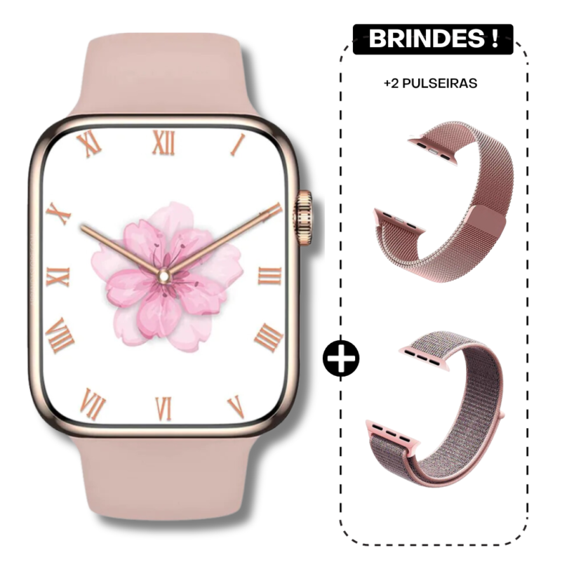 22 - SMARTWATCH IWO W59 MINI - ORIGINAL AB PANDA STORE ROSE GOLD