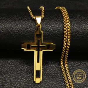 Colar santa fé - banhado a ouro 18k