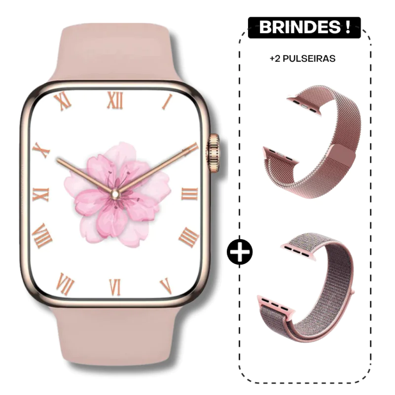 22 - SMARTWATCH IWO W59 MINI - ORIGINAL AB PANDA STORE ROSE GOLD
