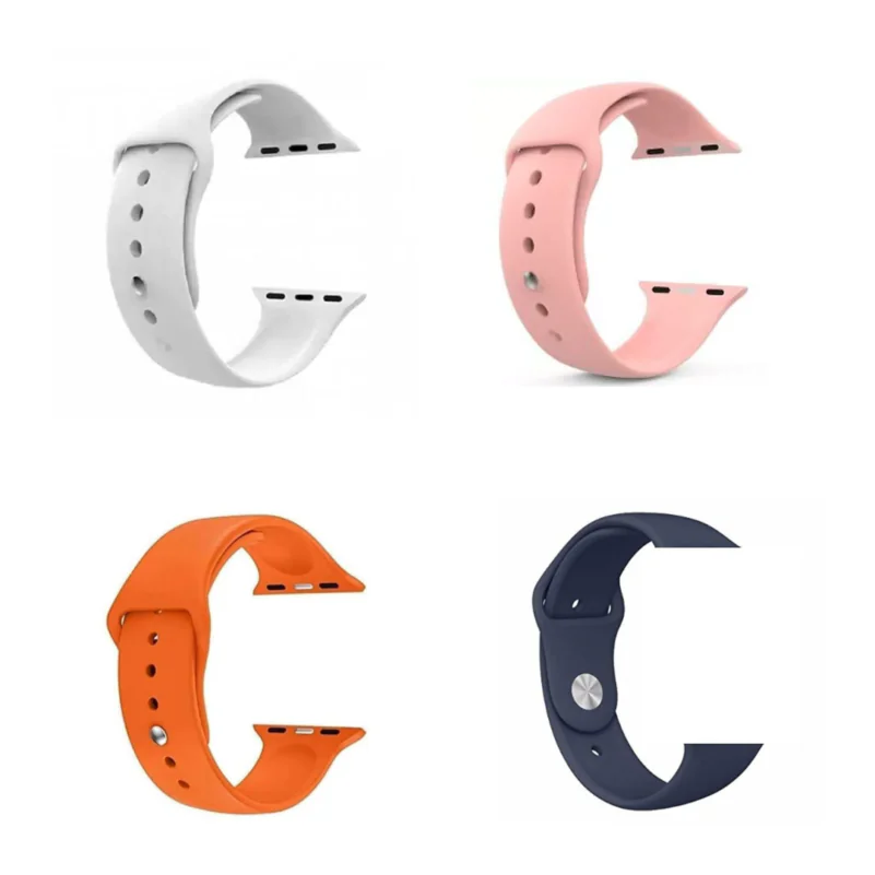 Pulseira Sport Silicone Compatível com Apple Watch e IWO 42444549mm - Capa